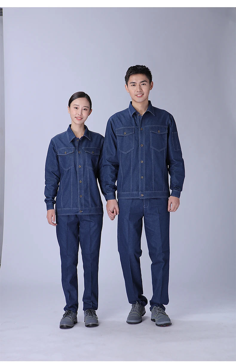 Working Clothes For Men Men's Overalls Work Wear Clothing Overalls Workwear Workshop Uniforms Mechanic Man Print Logo