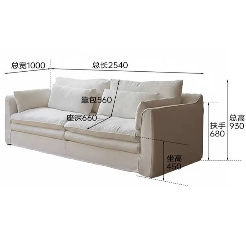 Comfortable Lazy Cinema Sofa – Minimalist Classic Elegant Apartment Relaxing Sofa