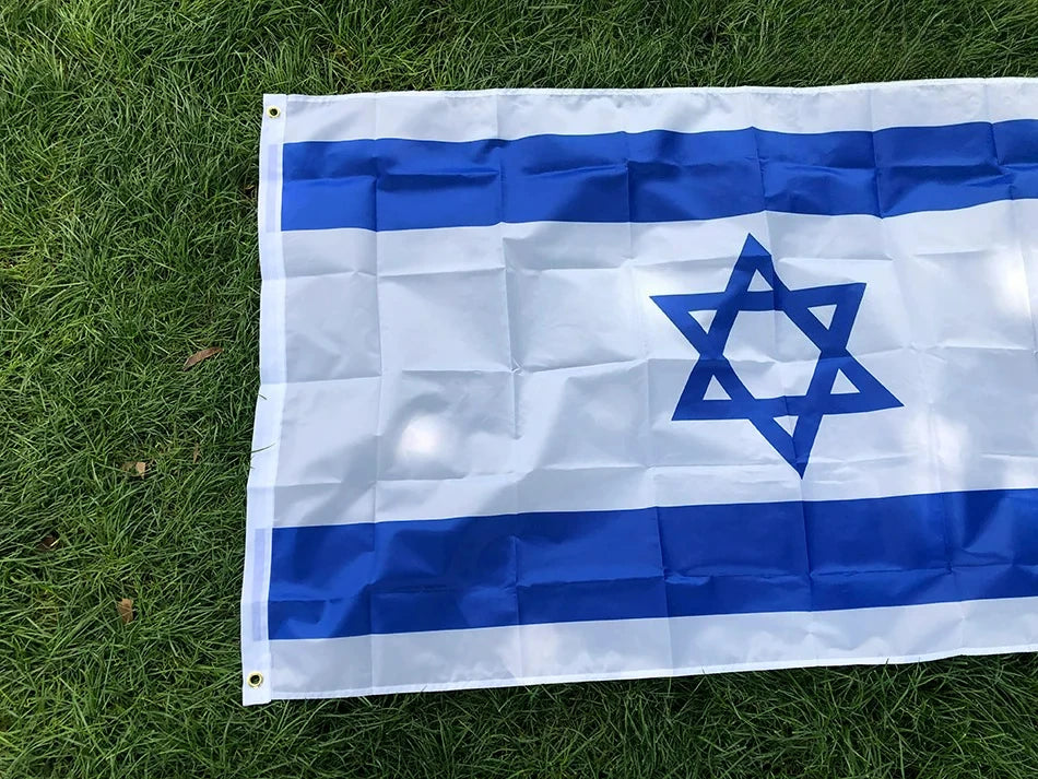 Israel National Flag – 90x150cm Polyester Israeli Banner for Indoor & Outdoor Decoration