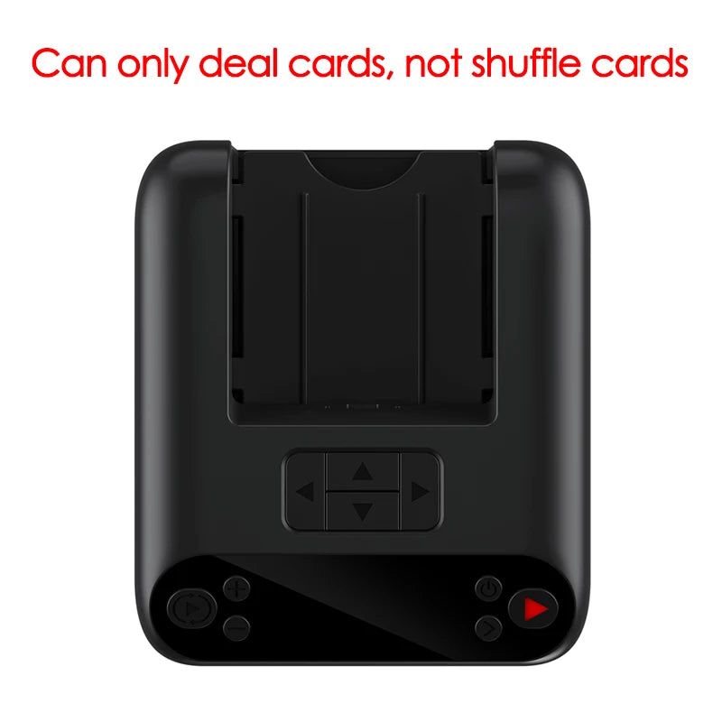 3 Decks Poker Playing Card Dealing Machine 360° Rotating Automatic Card Dealer Smart Dispenser Rechargeable 5000mAh