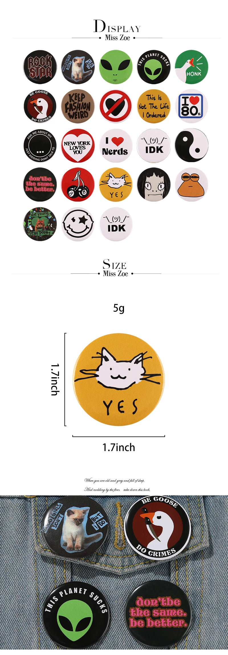 Tinplate Soft Button Pin Anime Fun Animal Goose Frog Cat Alien Cherry Brooch for Hat Bag Creative Jewelry Gift Lapel Badge 2023