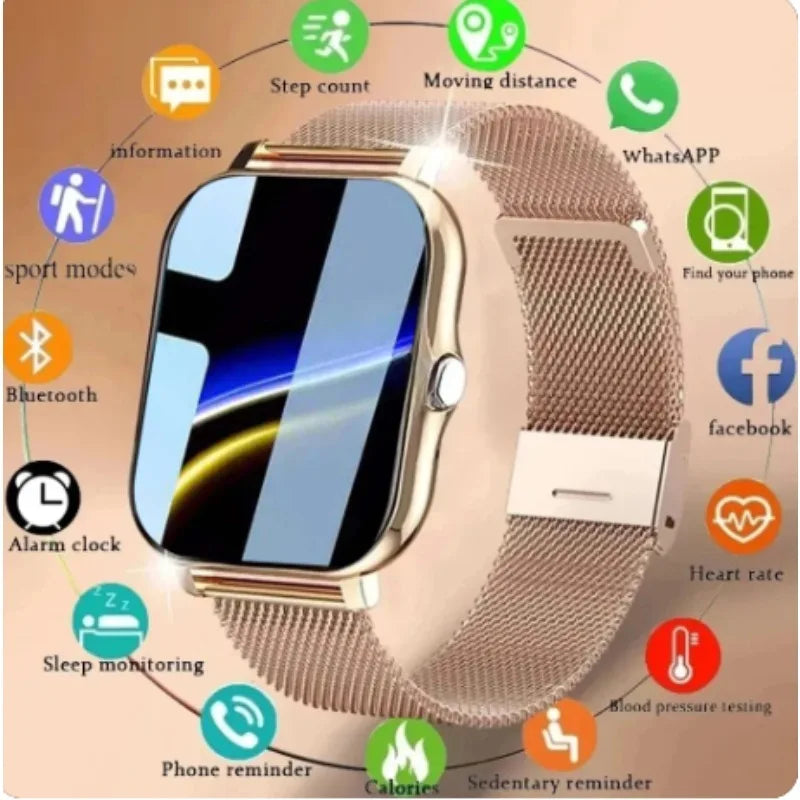 Bluetooth Call Smartwatch – 1.83" Sports Fitness Watch for Android & iOS