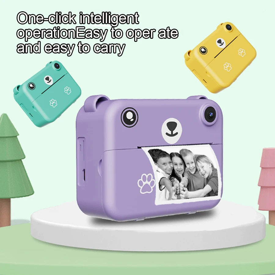 Kids Digital Camera – 1080P HD Instant Print Photo with Video Recorder & Mini Thermal Printer