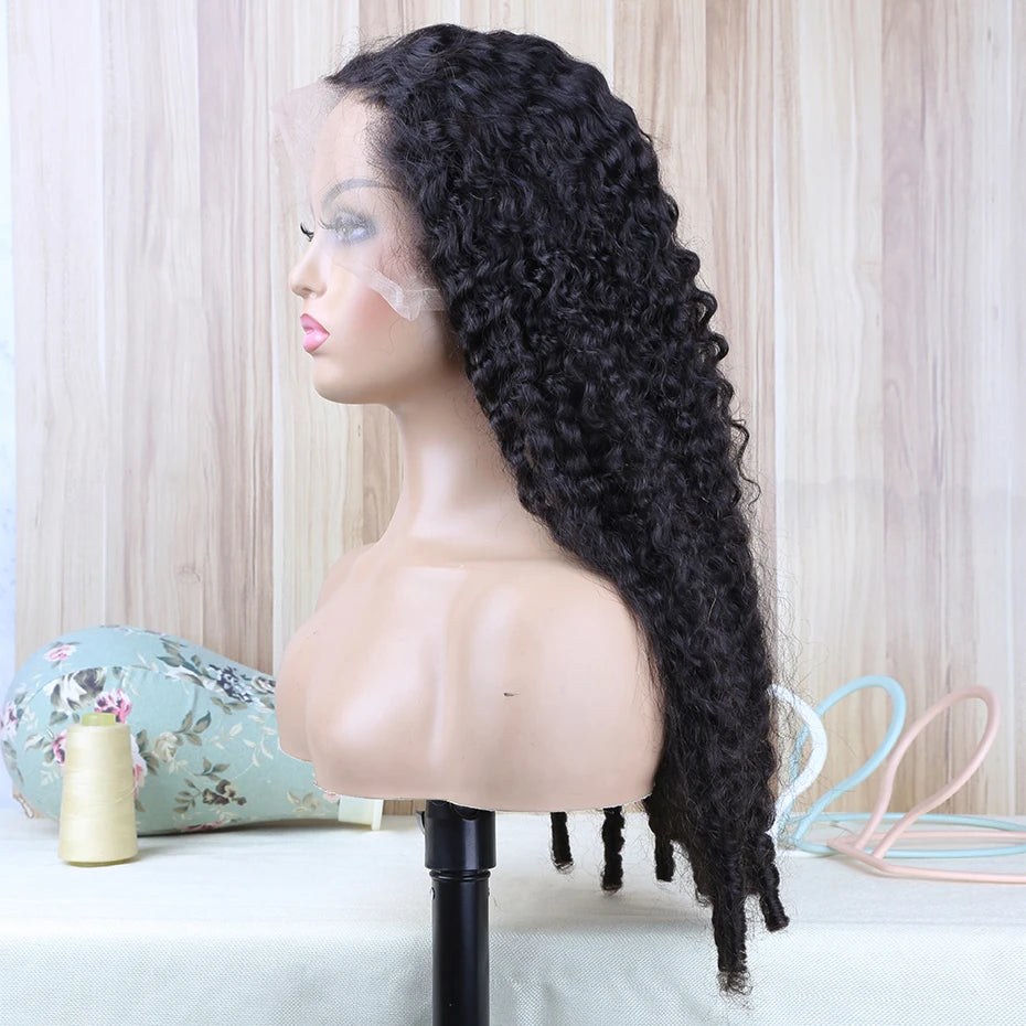 300% Density 30 36 Inch 13x4 13x6 Hd Full Lace Frontal Wig Raw Burmese Curly Lace Front Wig With Spiral End Loose Deep Wave Wigs