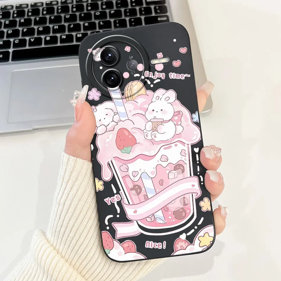 Xiaomi Poco F7 Ultra / F7 Pro Phone Case – Cute Cat & Panda Soft Silicone Shockproof Cover