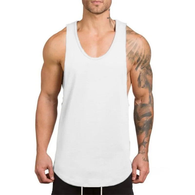 Men's Bodybuilding Gym Stringer Tank Top – Muscle Fit Workout Vest