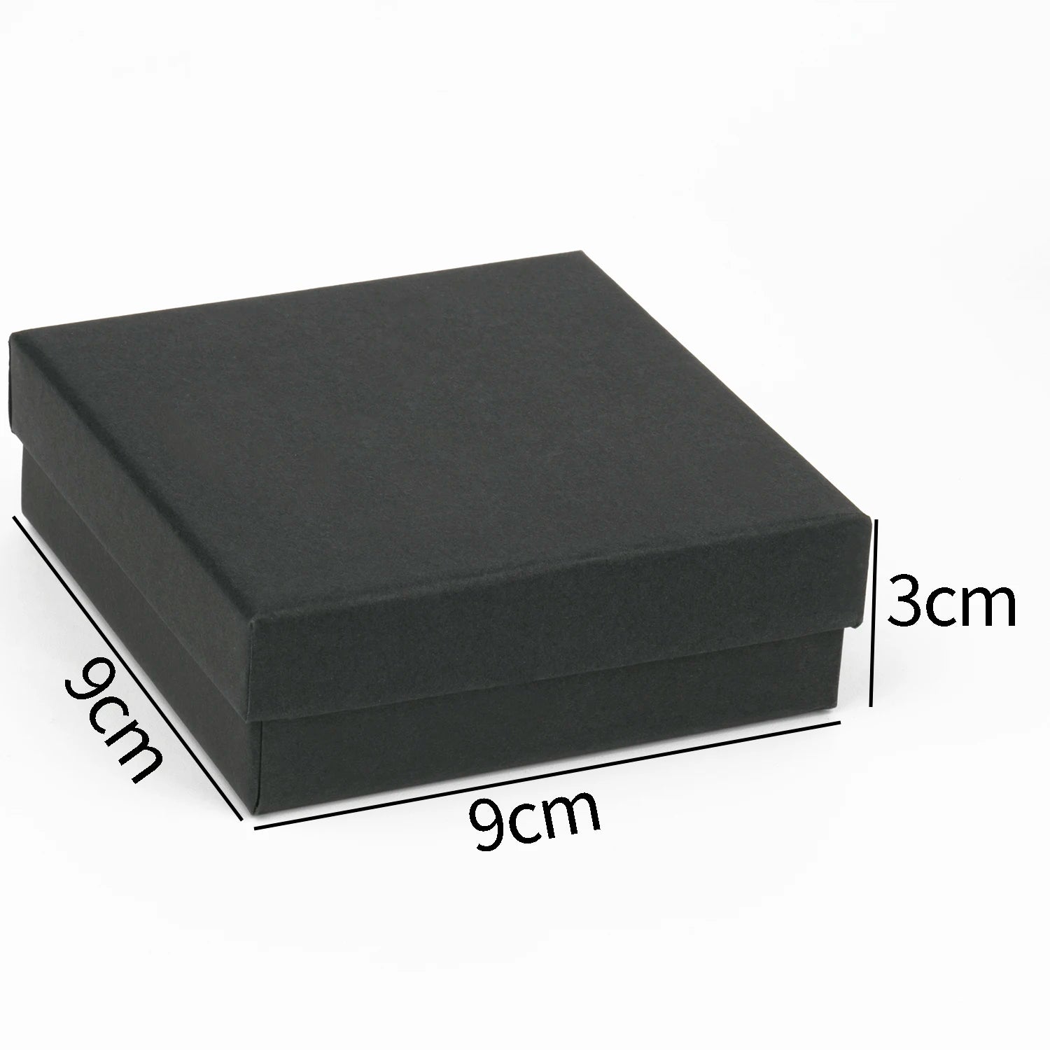 1PCS Black Square Jewelry Display Gifts Box Organizer Engagement for Ring Earring Brooch Necklace Bracelet Packaging Boxes