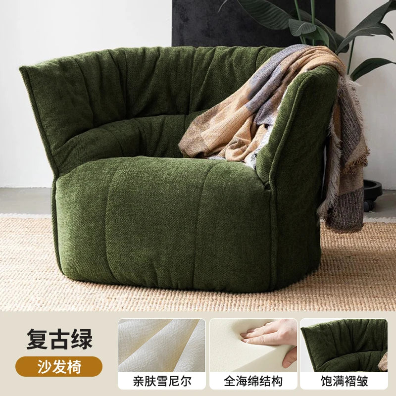 Elegant Lazy Sofa – Modern Ergonomic Mid-Century European Living Room Sofa