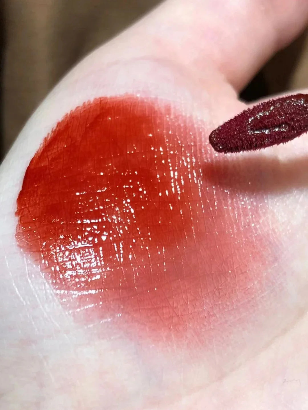 Cherry Pink Mirror Water Lip Gloss Lip Glaze Transparent Glass Lip Oil Waterproof Liquid Lipstick Nude Brown Clear Tint Makeup