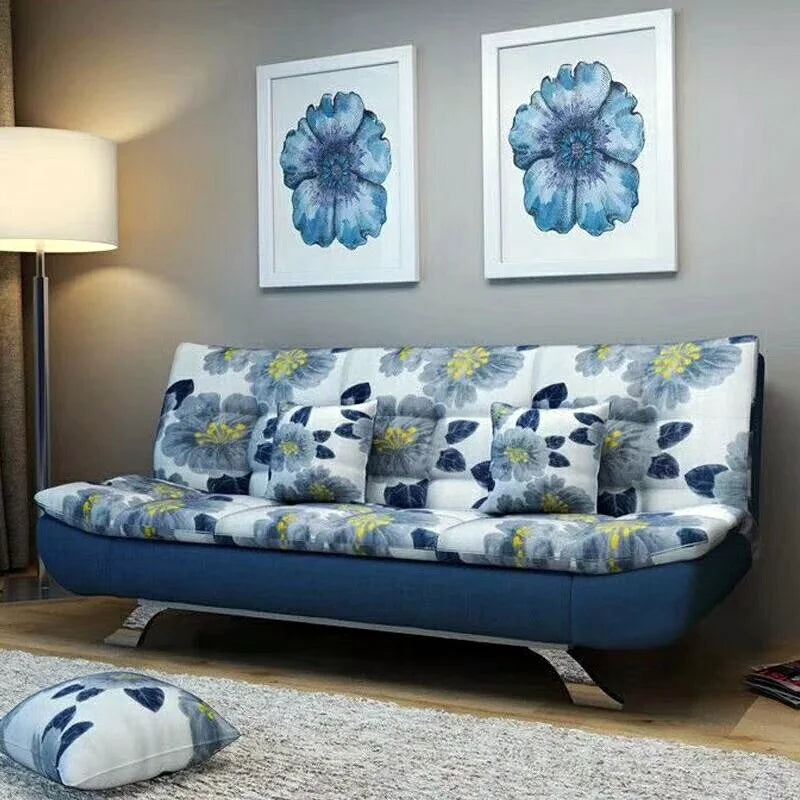 PU Leather Foldable Sofa Bed – Modern Office & Living Room Convertible Sofa