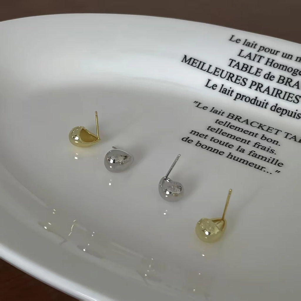 Ventfille 925 Sterling Silver Water Drop Earring for Women Gift Minimalism Versatile Office Trend Jewelry Dropshipping