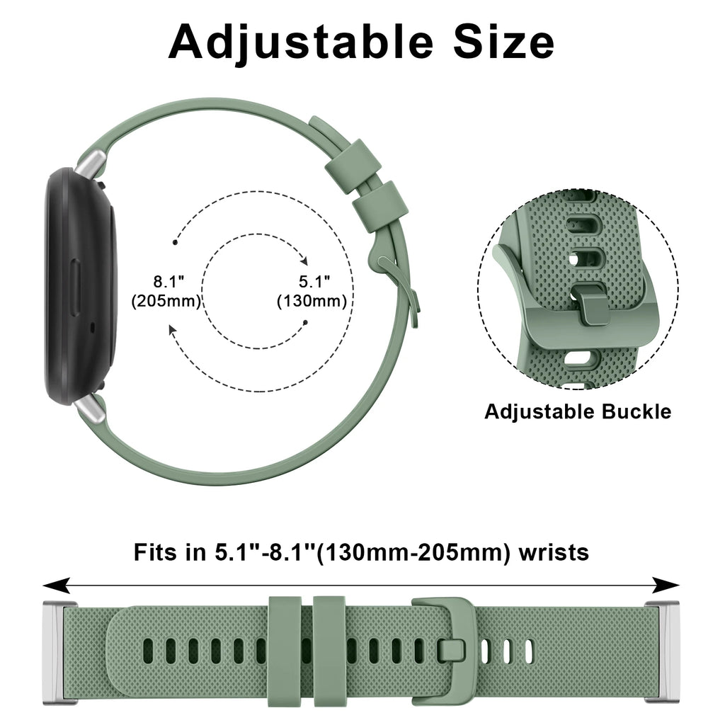 Silicone Strap For Fitbit Versa 3 Versa 4 Watchband Sport Wristband For Fitbit Sense/Sense 2 Bracelet Smartwatch Accessories