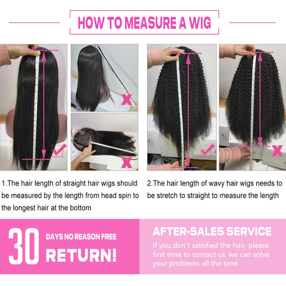 Kinky Curly 13x4 Lace Front Human Hair Wigs For Women 30 inch Indian Deep Curly Lace Frontal Wig Wet And Wavy Lace Closure Wigs